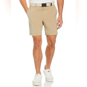 Original Penguin Men’s Khaki Shorts Flat Front Tan Size 36 Cotton Casual